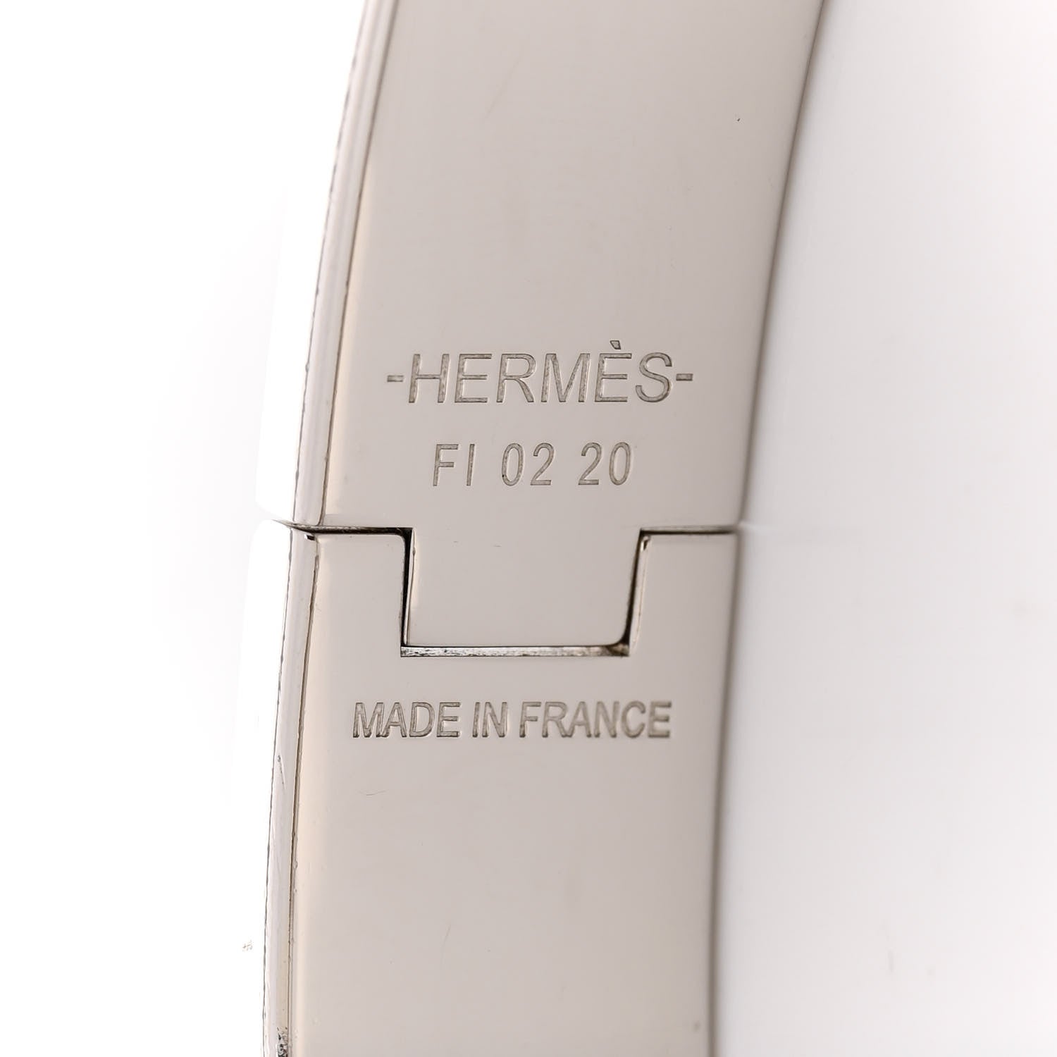 Hermes Matte Enamel Narrow Clic Clac HH Bracelet T6 Bleu Mediterranean 4 of 4