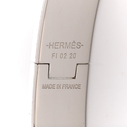 Hermes Matte Enamel Narrow Clic Clac HH Bracelet T6 Bleu Mediterranean 4 of 4