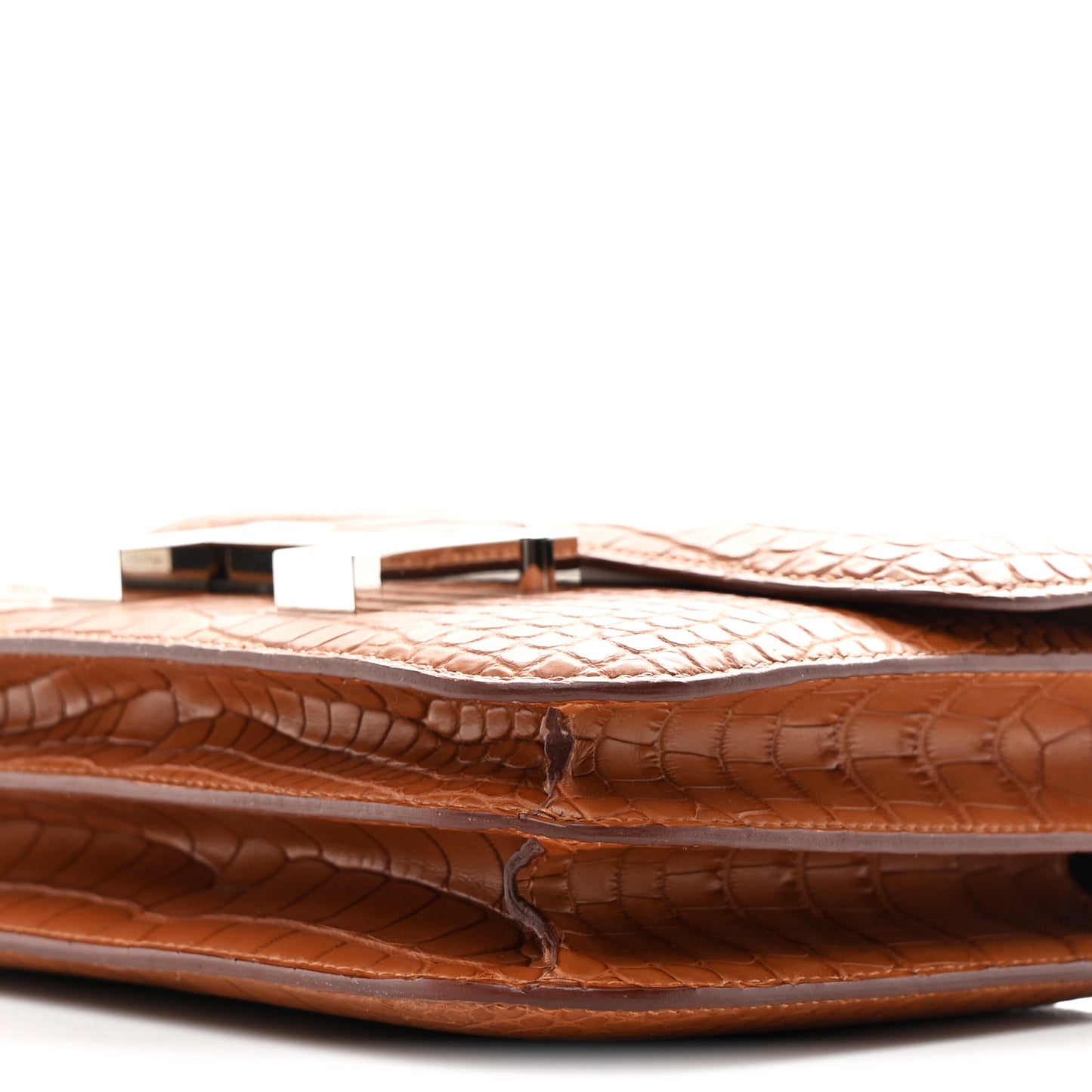 Matte Alligator Constance 18 Gold