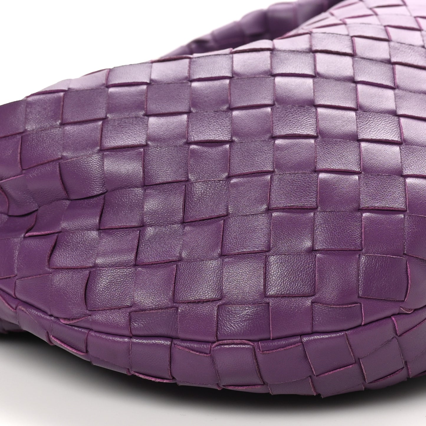 Nappa Intrecciato Teen Jodie Hobo Eggplant