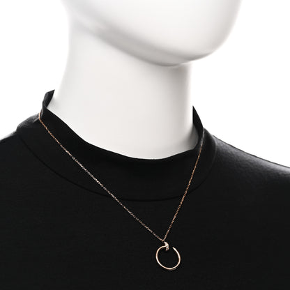 Cartier 18K Pink Gold Diamond Juste Un Clou Pendant Necklace 2 of 6