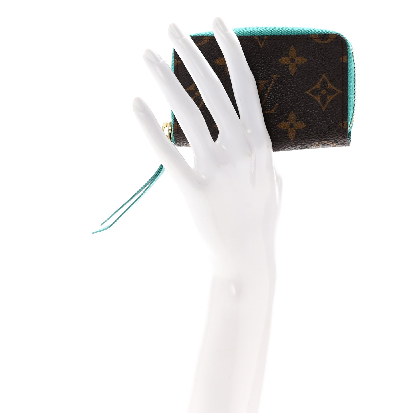 Monogram Zippy Multicartes Turquoise