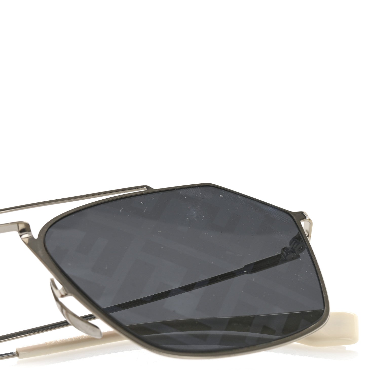 Fendi Metal Aviator Sunglasses FFM0022/S Silver 8 of 9