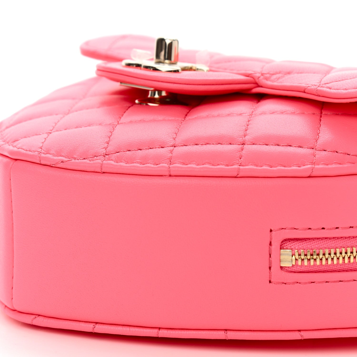 Chanel Lambskin Quilted CC In Love Heart Bag Pink 11 of 12