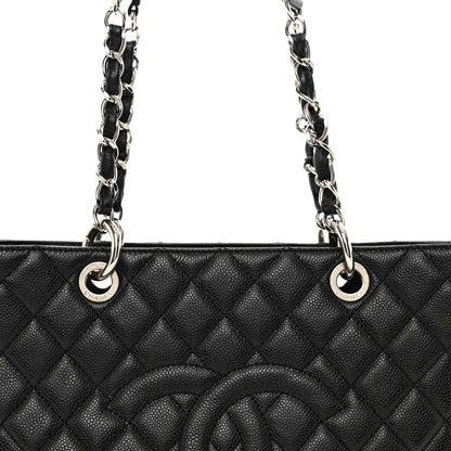 Chanel Caviar Quilted Grand Shopping Tote GST Black 5 of 10