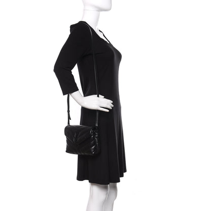 Saint Laurent Calfskin Y Quilted Monogram Toy Loulou Crossbody Bag Black 2 of 10