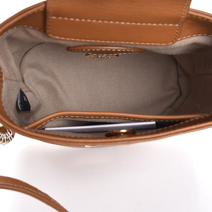 Mulberry Calfskin Crocodile Embossed Mini Jamie Bucket Bag Camel 5 of 8
