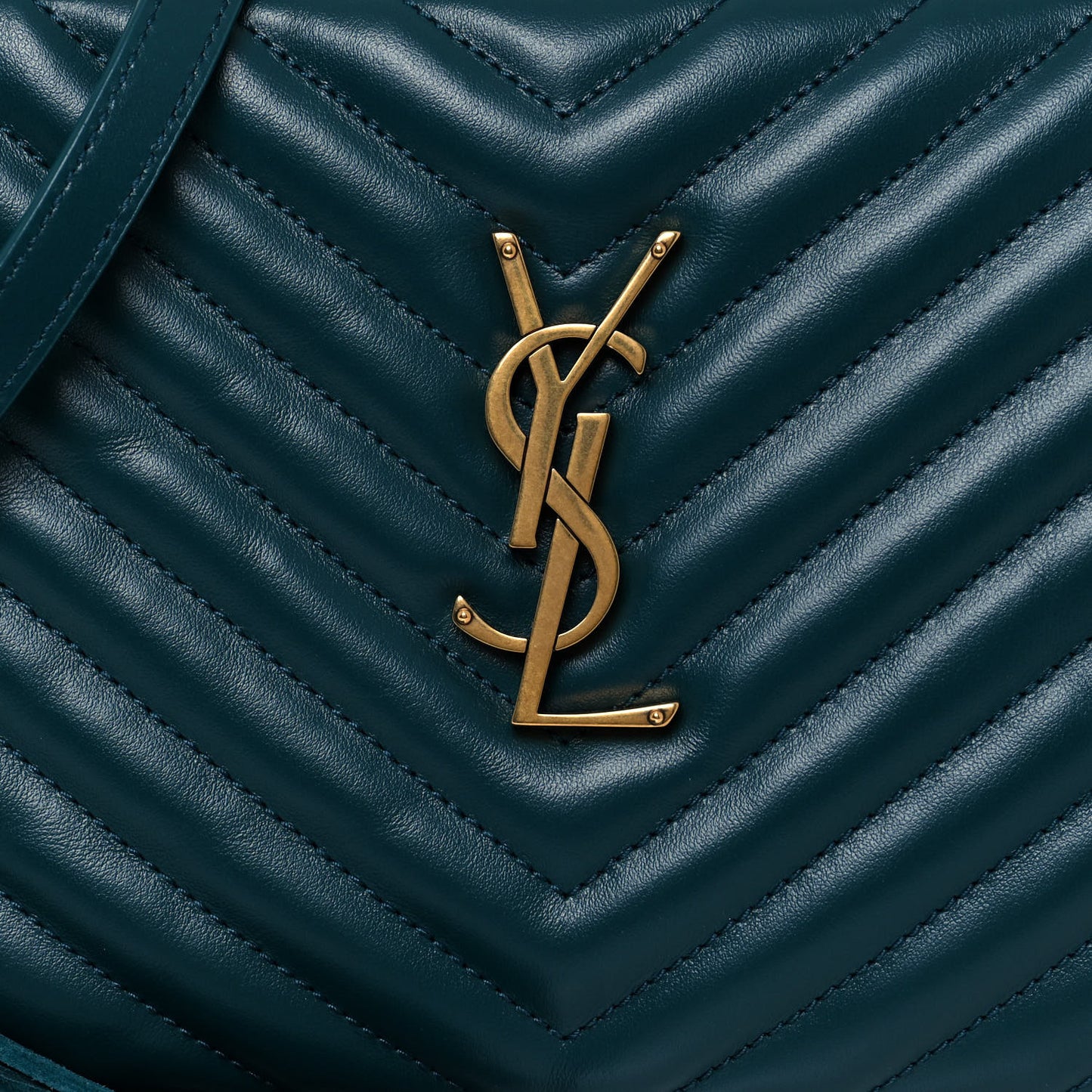 Calfskin Matelasse Monogram Lou Camera Bag Sea Turquoise