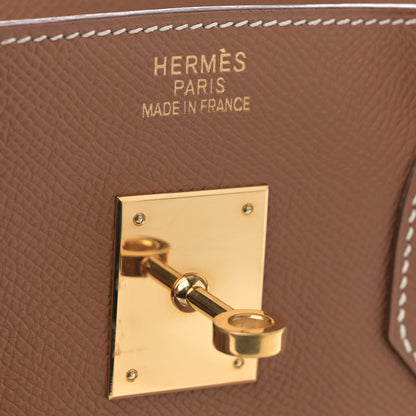 Hermes Epsom Birkin 35 Gold 6 of 12