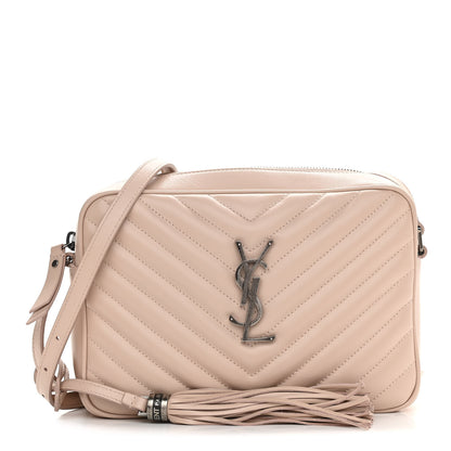 Saint Laurent Calfskin Matelasse Monogram Lou Camera Bag Marble Pink 1 of 12