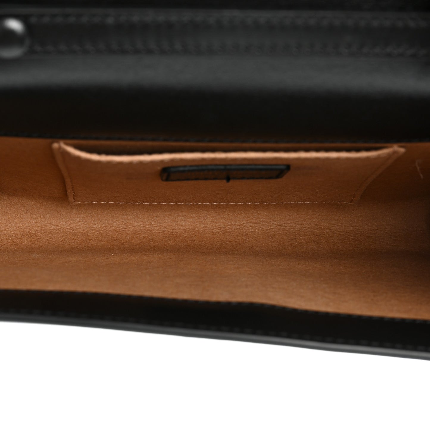 Calfskin Varenne Crystal Bar Avenue Chain Clutch Black