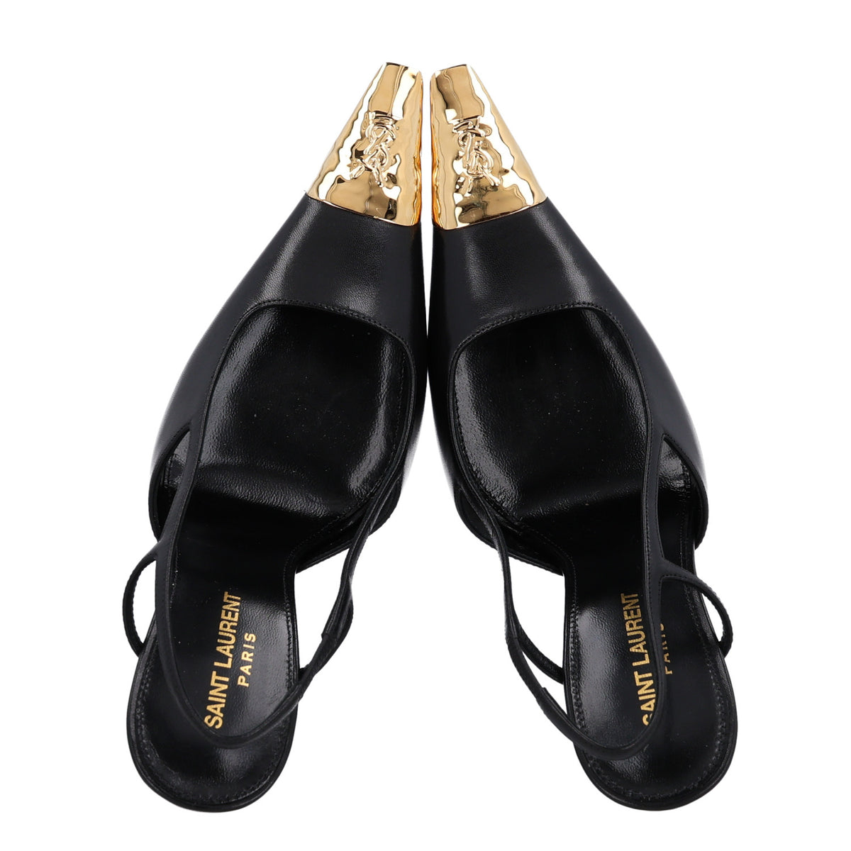 Smooth Calfskin Jeanne 110 Slingback Pumps 38 Black