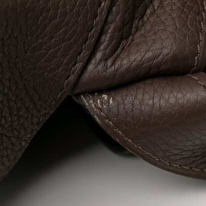 Hermes Taurillon Clemence Marwari GM Chocolate 14 of 15