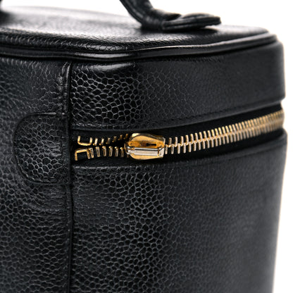 Chanel Caviar Vanity Cosmetic Case Black 14 of 17