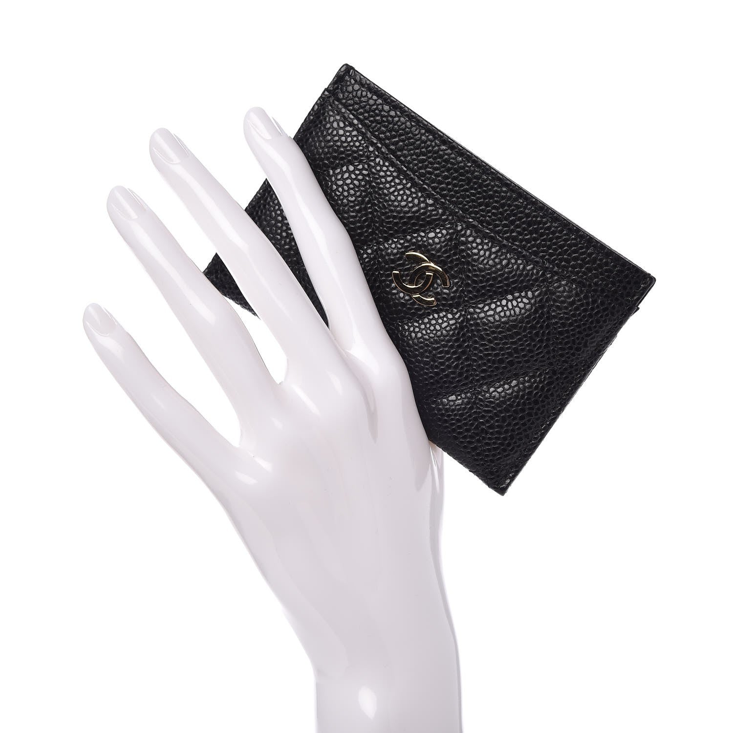 Chanel Caviar Quilted Card Holder Black 2 of 9