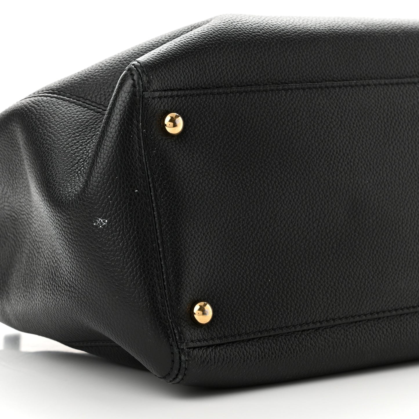 Calfskin Small Cerf Executive Shopper Tote Black