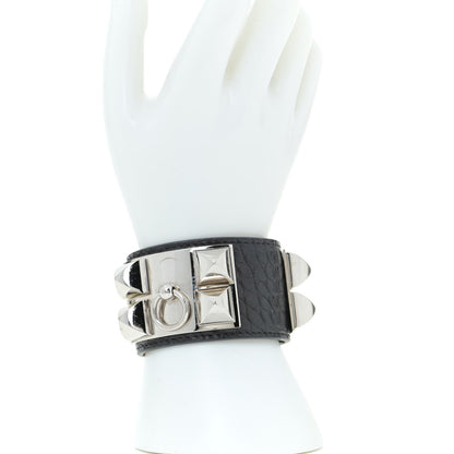 Hermes Matte Alligator Collier de Chien CDC Bracelet S Black 2 of 12