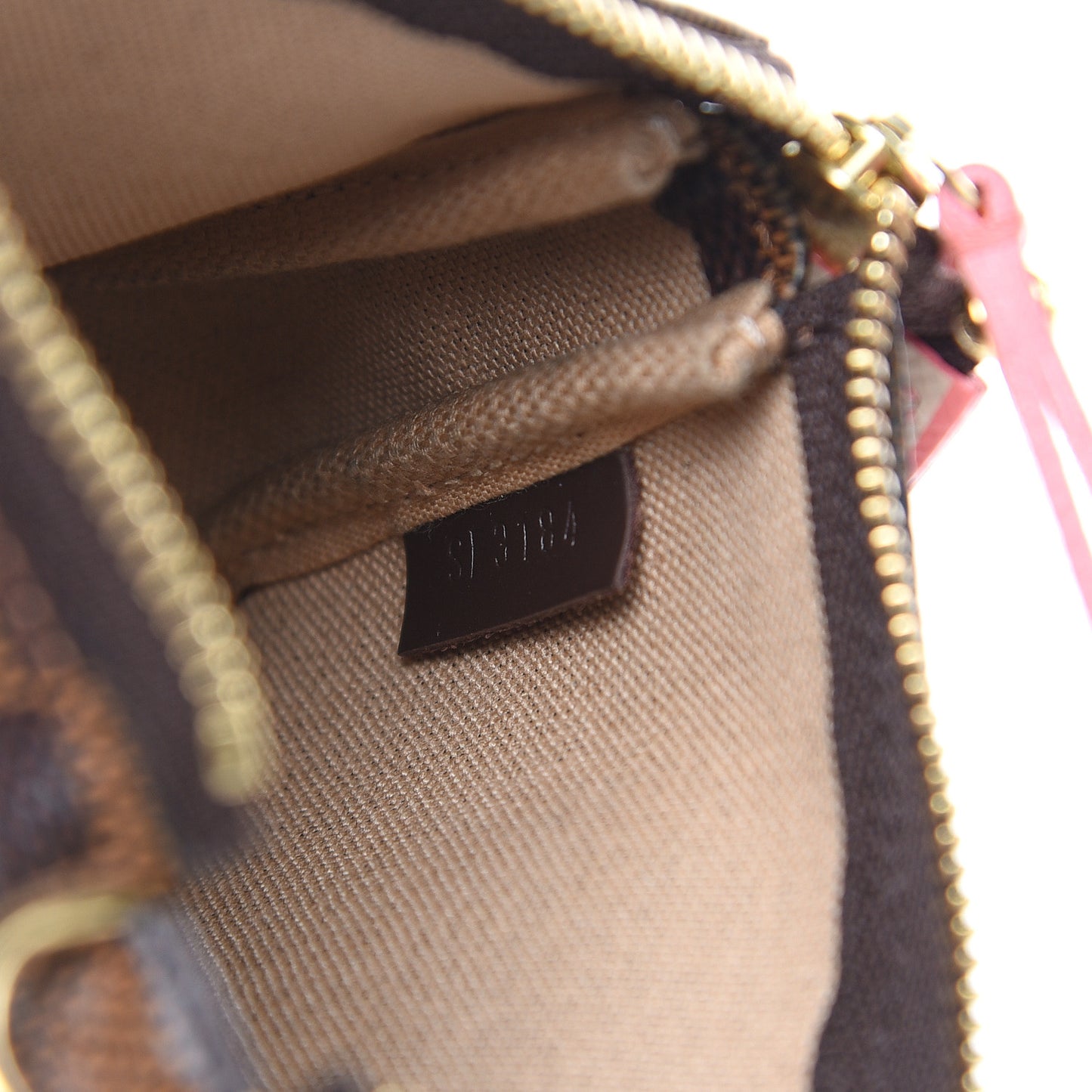 Damier Ebene 2014 Christmas Animation Mini Pochette Accessories