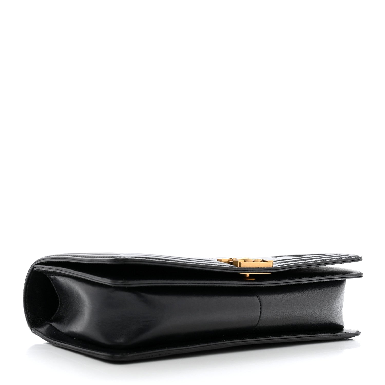 Chanel Lambskin Quilted Boy Flap Clutch Black 9 of 18