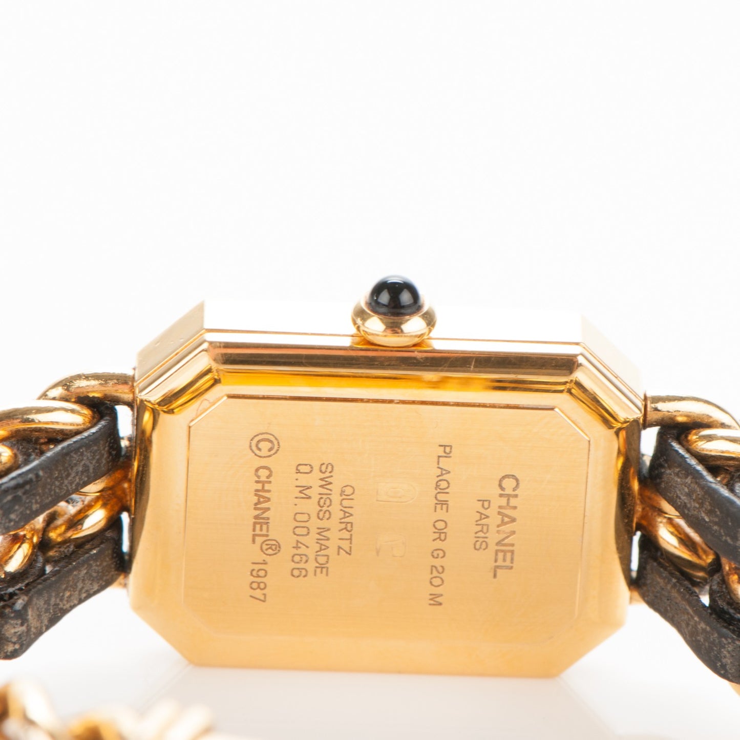 Stainless Steel Lambskin 20mm Chain Premiere Quartz Watch Gold S