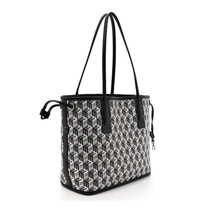 MCM Visetos Small Liz Reversible Shopper Tote Black 6 of 19