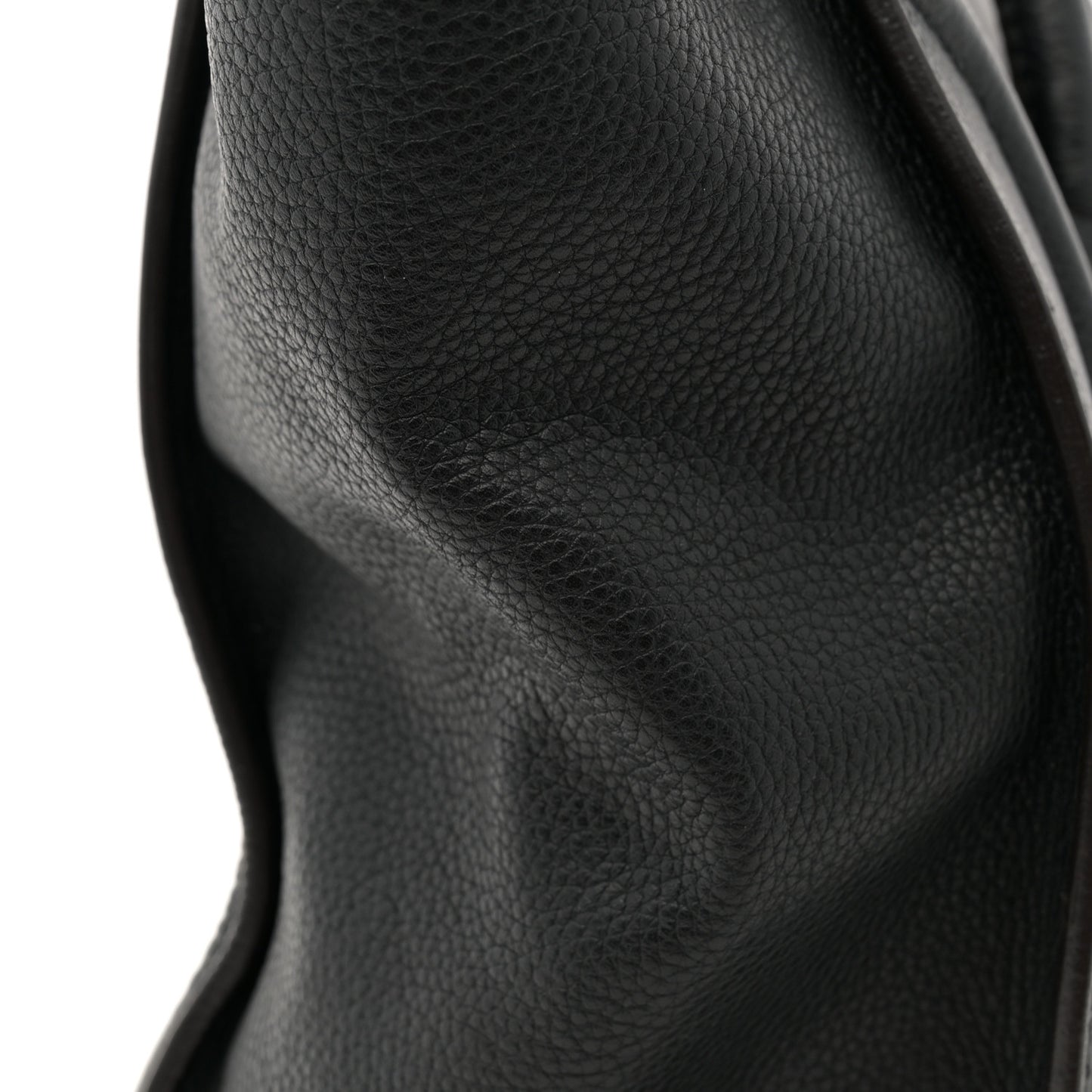 Drummed Calfskin Micro Luggage Black
