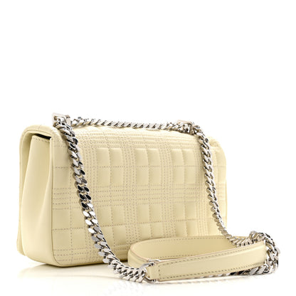 Burberry Lambskin Quilted Small Lola Bag Pale Vanille 3 of 12