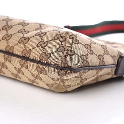 Gucci Monogram Web Small Flat Messenger Crossbody Dark Brown 10 of 10