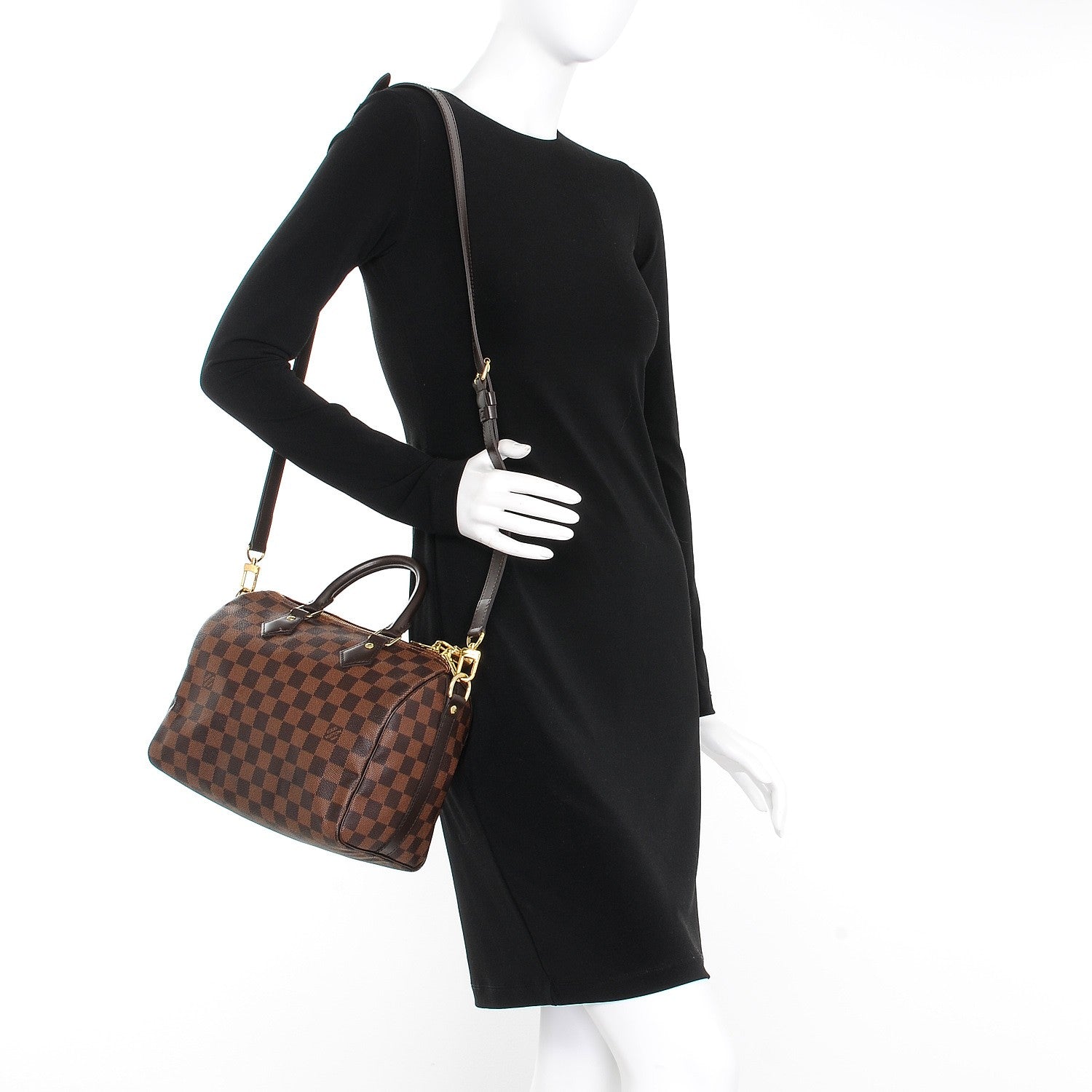 Louis Vuitton Damier Ebene Speedy Bandouliere 25 2 of 9