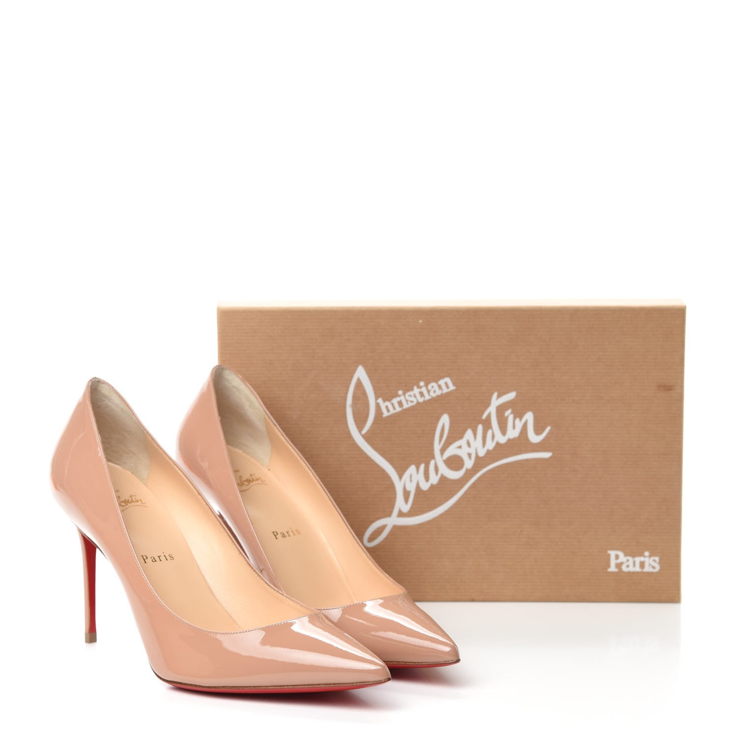 Christian Louboutin Patent Pigalle Follies 100 Pumps 39 Latte 8 of 8