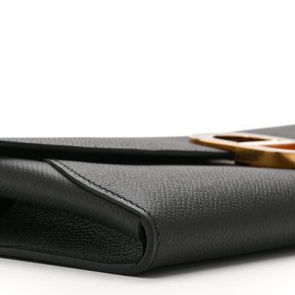 Hermes Epsom Enamel Maillon Wallet To Go Black 9 of 11