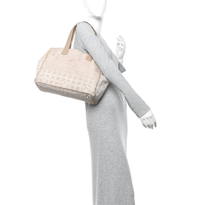 Chanel Nylon Medium Travel Tote Beige 3 of 23