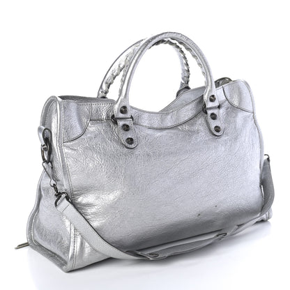 Balenciaga Agneau Classic Hardware City Gris Aluminum 2 of 4
