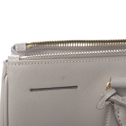 Prada Saffiano Medium Galleria Double Zip Tote Pomice 10 of 20