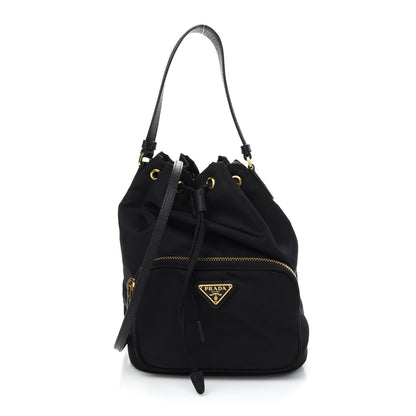 Prada Re-Nylon Duet Drawstring Shoulder Bag Black 1 of 10