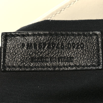 Saint Laurent Calfskin Y Quilted Monogram Medium Loulou Chain Satchel Crema Soft 8 of 12