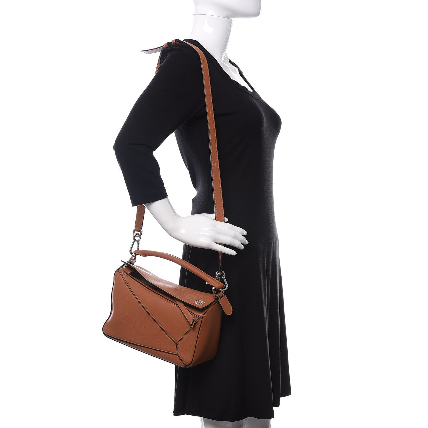 Calfskin Small Puzzle Bag Tan
