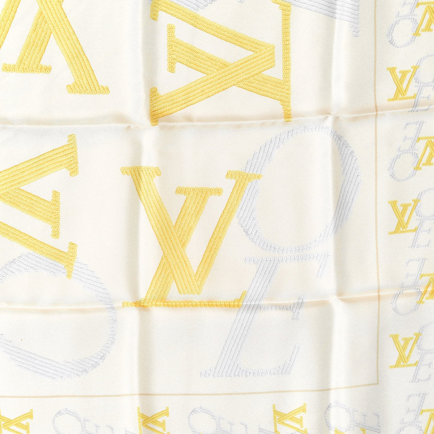 Silk That's Love Square Scarf Off White