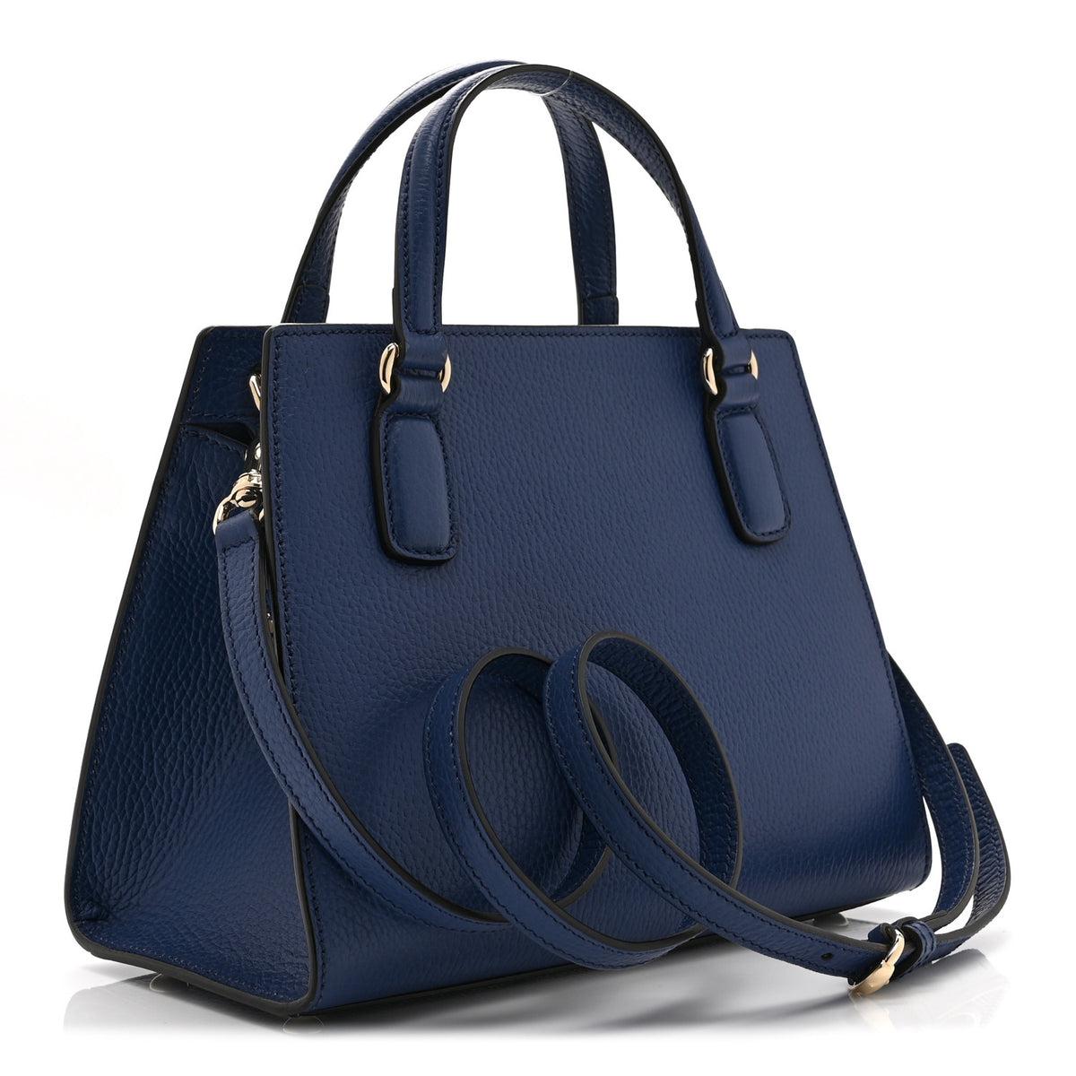 Dollar Calfskin Medium Soho Top Handle Satchel Caspian