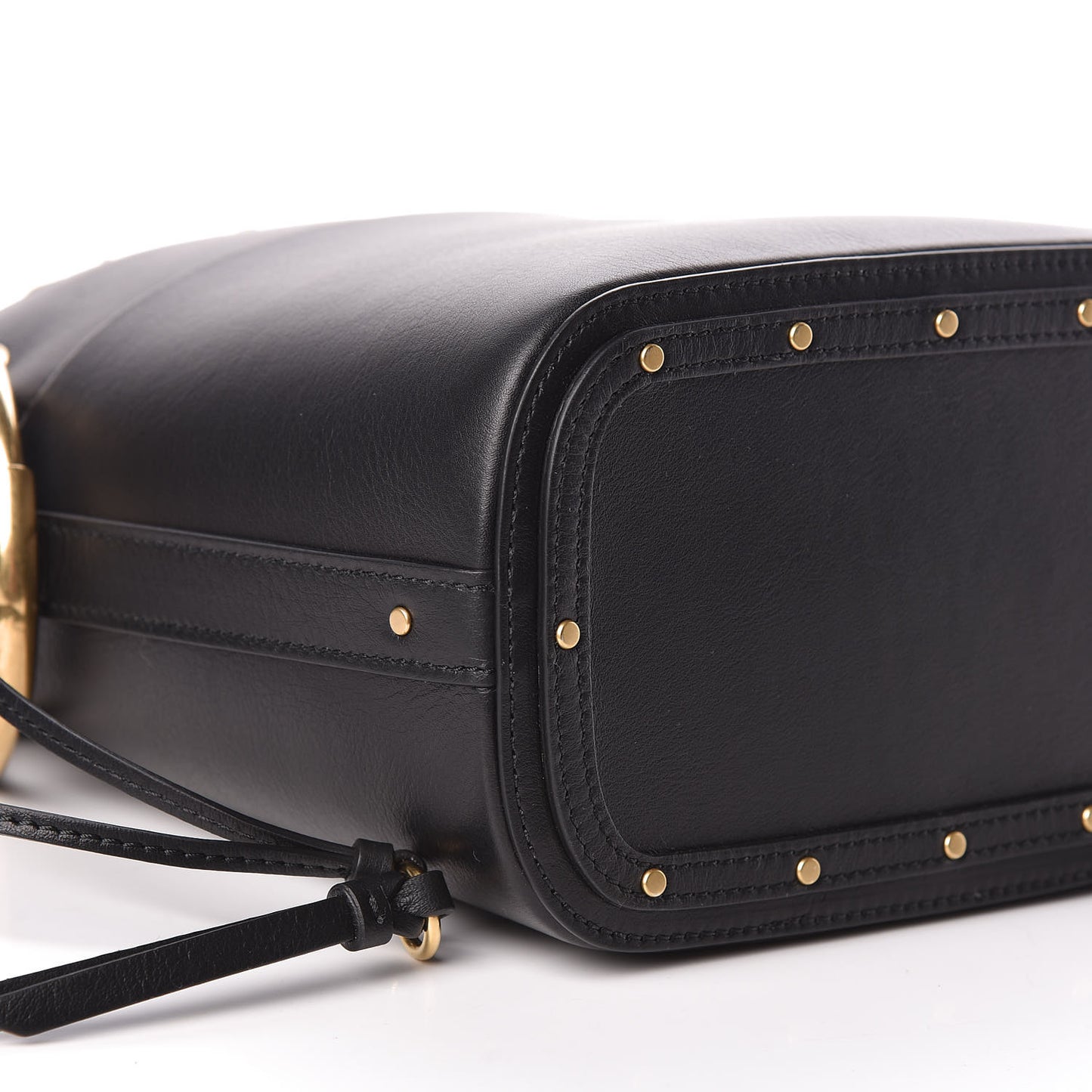 Smooth Calfskin Small Roy Bucket Bag Black