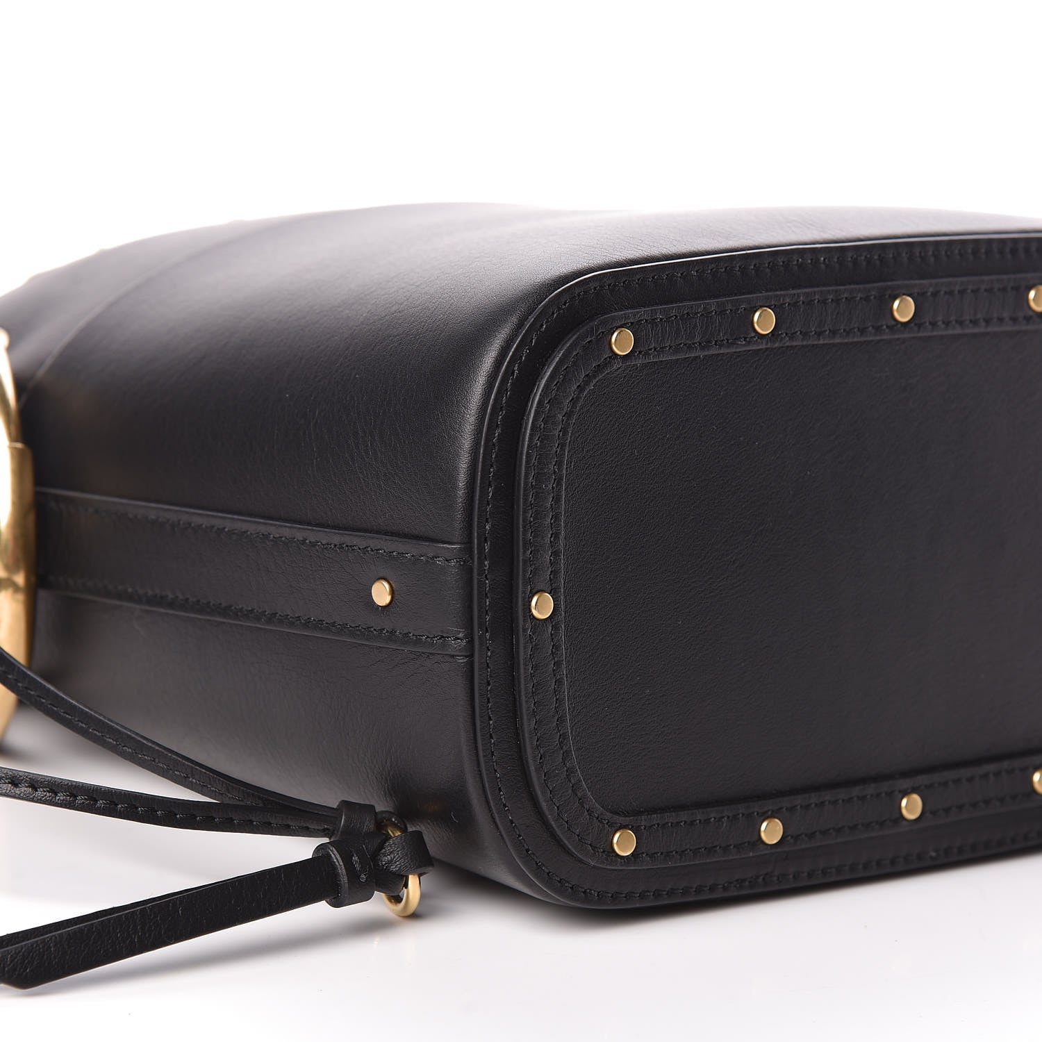 Chloe Smooth Calfskin Small Roy Bucket Bag Black 9 of 11