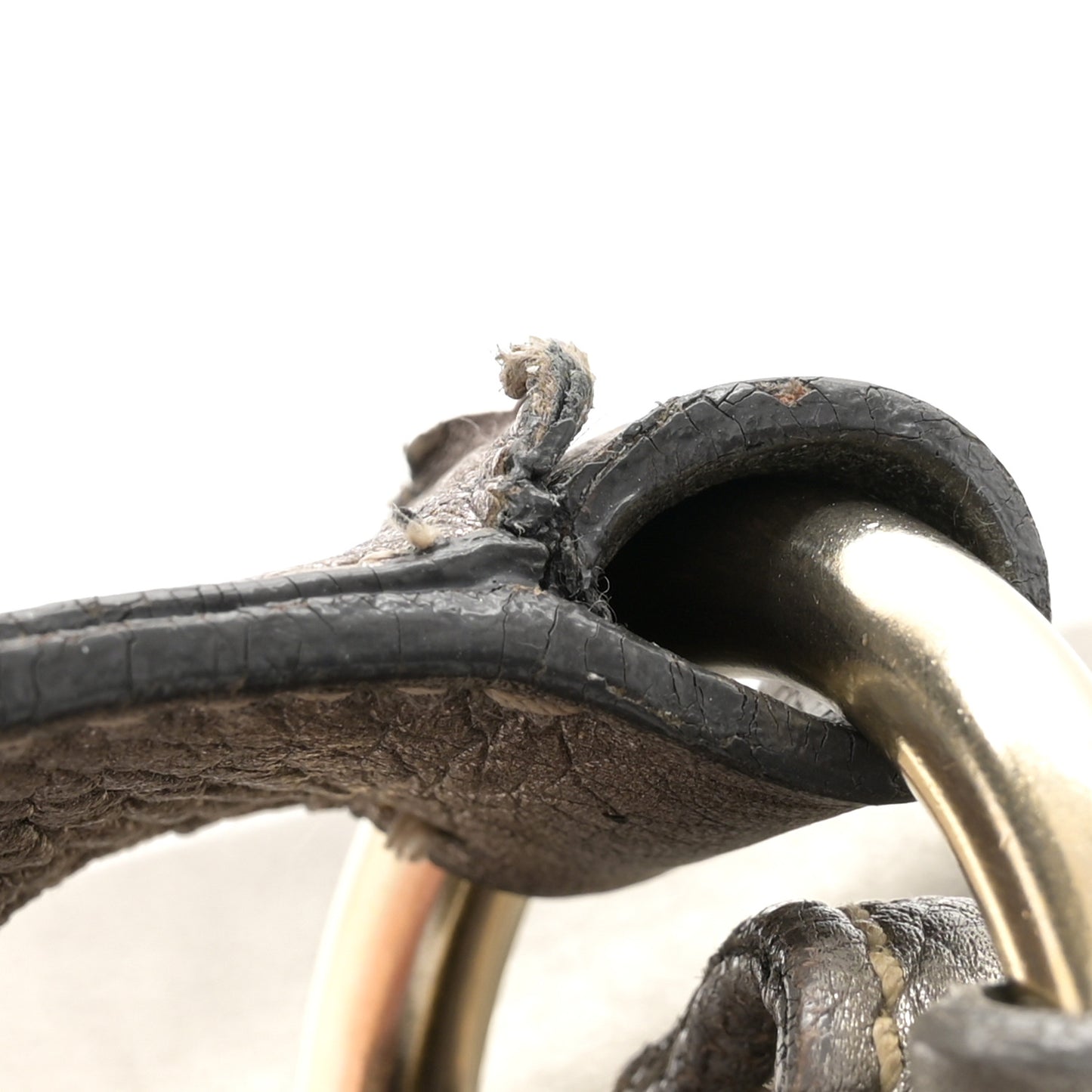 Metallic Vitello Daino Side Pocket Hobo Acciaio