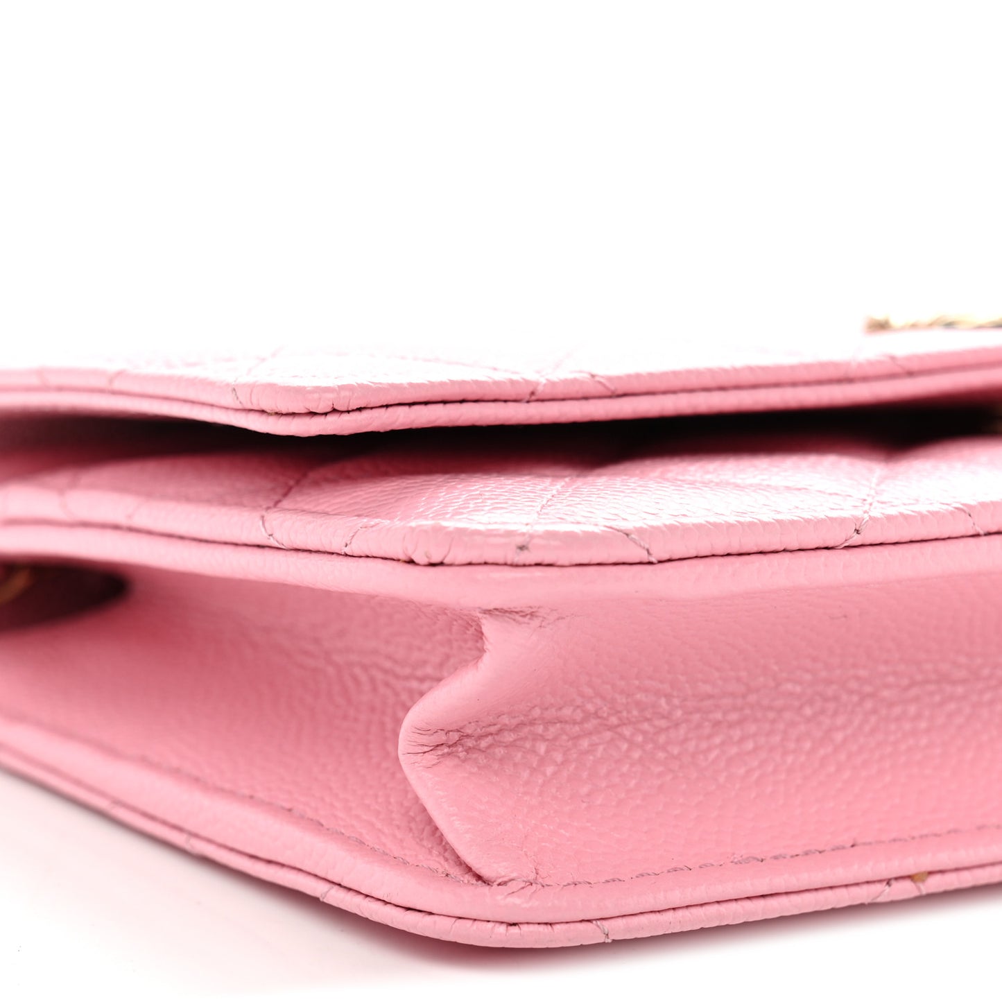 Caviar Quilted Multi Chain Wallet On Chain WOC Light Pink