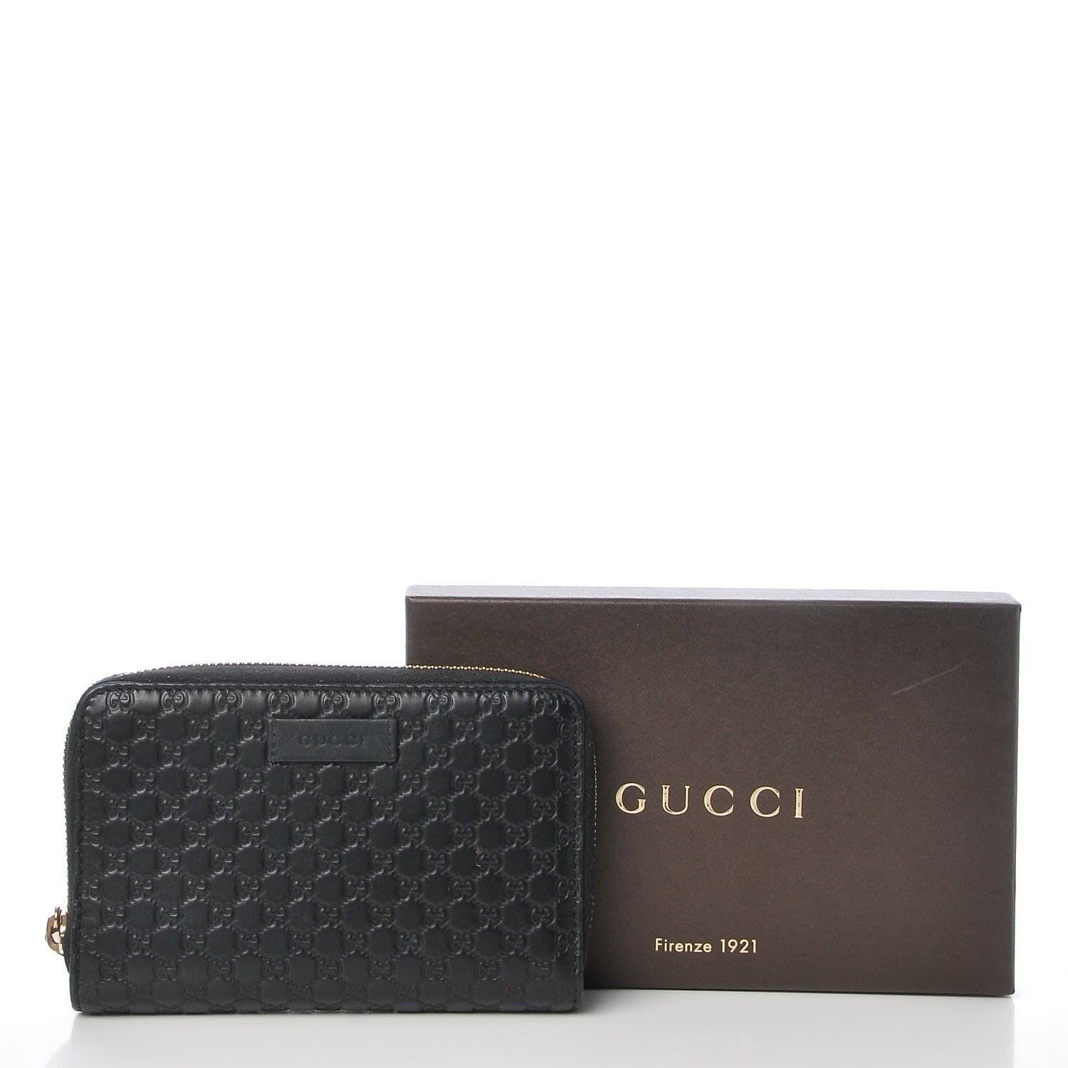 Gucci Soft Microguccissima Zip Around Organizer Wallet Black 9 of 9