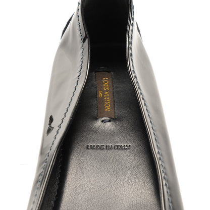 Louis Vuitton Patent Calfskin Oxford Ballerina Flats 42 Navy 7 of 7