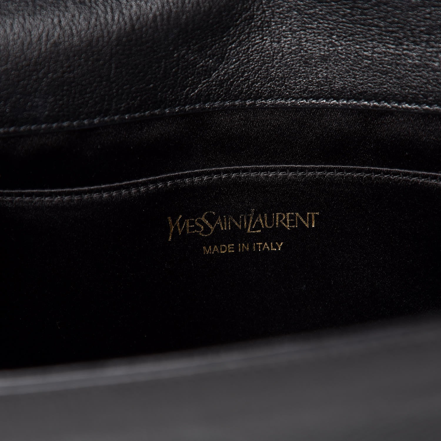 Saint Laurent Calfskin Monogram Large Belle De Jour Clutch Black 6 of 6