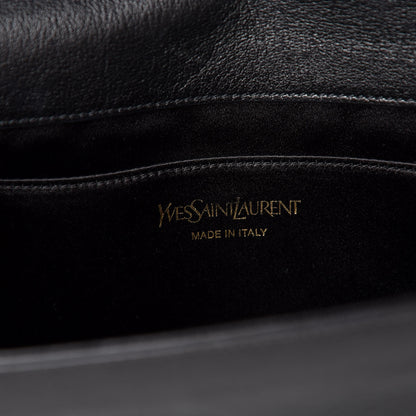 Saint Laurent Calfskin Monogram Large Belle De Jour Clutch Black 6 of 6