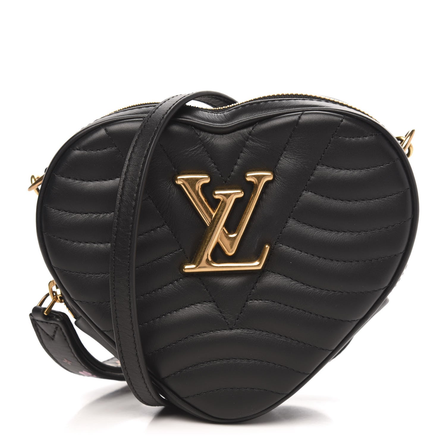 Louis Vuitton Calfskin New Wave Heart Bag Black 1 of 10