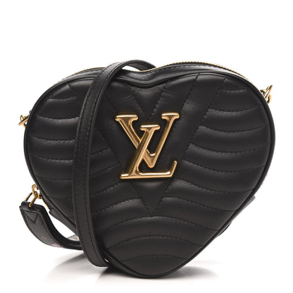 Louis Vuitton Calfskin New Wave Heart Bag Black 1 of 10