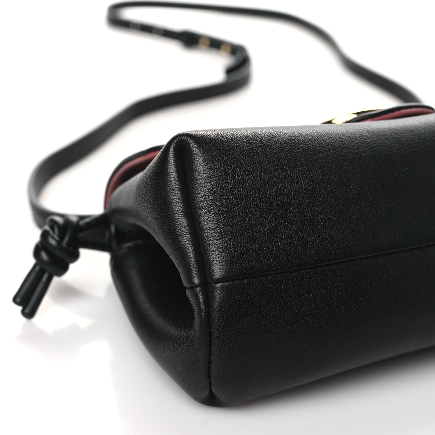 Lambskin Vlogo Mini Crossbody Bag Black